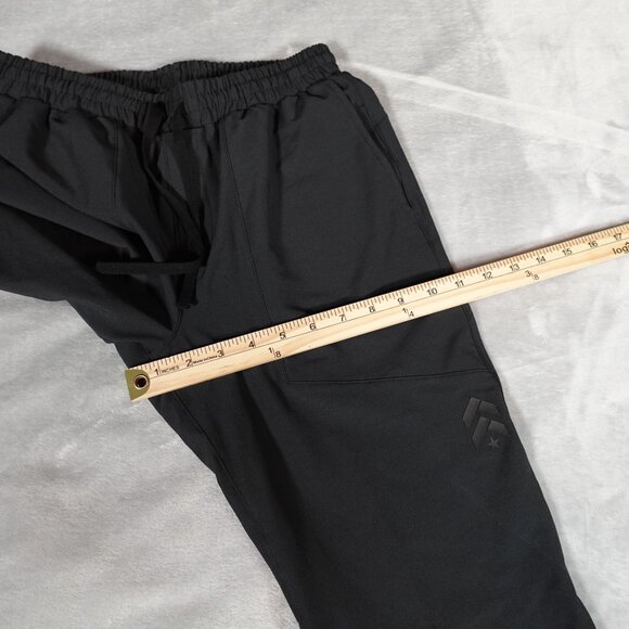 Barry’s Athletic Jogger Pants Mens Small 31” Slim Tapered Performance Black - Picture 9 of 10